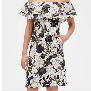 Banana Republic Off the Shoulder Floral Dress